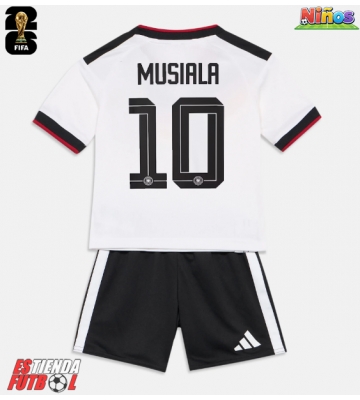 Alemania Jamal Musiala #10 Primera Equipación Niños Mundial 2026 Manga Corta (+ Pantalones cortos)